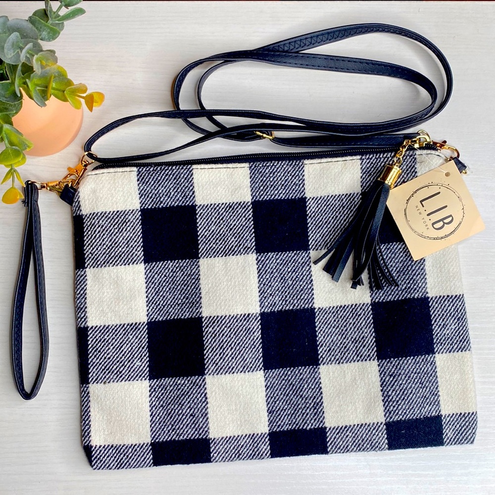 L.I.B plaid purse